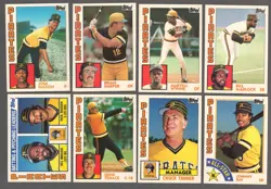 PIRATES 1984 Topps TIFFANY Near-Complete Team Set 29 Cards DELEON RC NO PARKER - Image 1