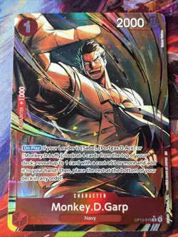 One Piece Carrying On His Will Monkey.D.Garp OP13-016 Alt Art Rare NM - Image 1