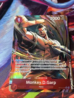 One Piece Carrying On His Will Monkey.D.Garp OP13-016 Alt Art Rare NM - Image 2