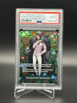 2024 ONE PIECE OP09-EMPERORS IN THE NEW WORLD #119 DONQUIXOTE ROSINANTE PSA 10 - Image 1