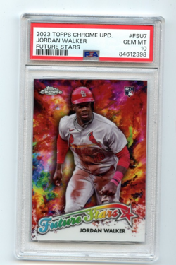 2023 Topps Chrome Update #FSU7 JORDAN WALKER Future Stars card PSA 10 GEM MT - Image 1