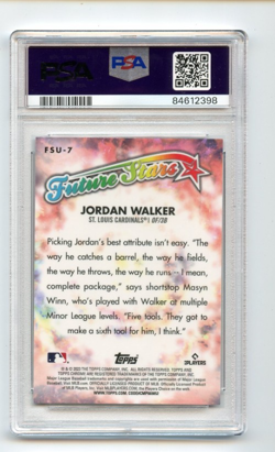 2023 Topps Chrome Update #FSU7 JORDAN WALKER Future Stars card PSA 10 GEM MT - Image 2