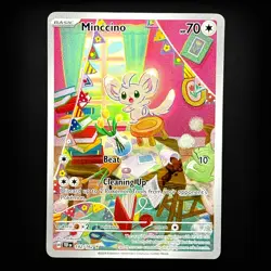 Minccino 182/162 Illustration Rare SV05: Temporal Forces Holo Pokemon TCG NM - Image 1