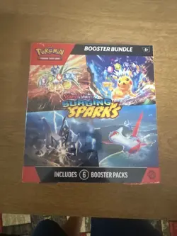 Pokemon Surging Sparks SV08 Booster Bundle TCG 6 packs free shiping - Image 1