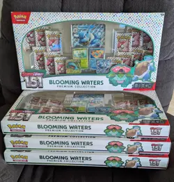 Pokemon TCG Scarlet & Violet 151 Blooming Waters Premium Collection - Lot of 4 - Image 1
