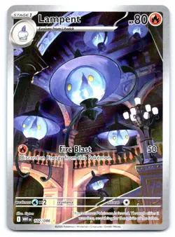 2025 Pokemon SV White Flare WHT EN Lampent Illustration Rare #102/086 - Image 1
