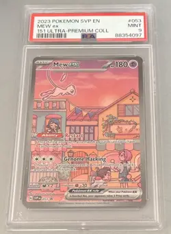 2023 Pokemon TCG Mew EX SVP 053 Scarlet & Violet 151 Black Star Promo PSA 9 - Image 2