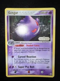 Pokemon Gengar 5/92 Legend Maker Reverse Holo Stamped ENG - No Charizard Crystal - Image 1