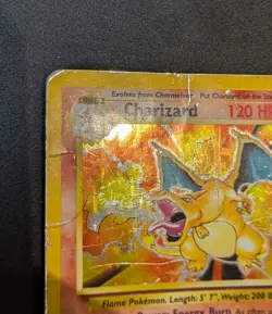 Pokemon TCG Charizard 4/102 1999 Rare Holo Base Set Heavy Play - Image 4