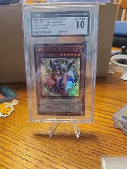 Dark Magician Girl The Magician’s Apprentice ALIN-JP004 Ultimate Rare CGC 10 - Image 1
