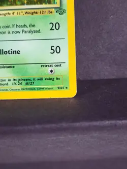 Pinsir 9/64 - Holo Rare - Jungle Set - 1999 Pokemon WOTC Vintage LP - FREE SHIP - Image 4