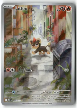 Litleo 139/132 Illustration Rare Mega Evolution Pokemon Near Mint - Image 1