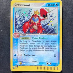 Crawdaunt | 3/97 EX Dragon 2003 | Cosmos Holo RARE + SWIRL | Pokemon TCG LP - Image 1