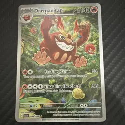 Darmanitan 098/086 Sv: Black Bolt Illustration Rare Full Art Holo Pokemon Card - Image 1