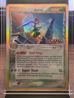 Beedrill 1/113 Delta Species Holo Rare 90 HP Pokemon TCG Card - Image 1