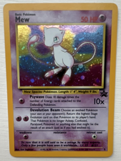 Pokemon Mew 09/53 Wotc Promo Holo Basic 50 HP Promo English Card TCG - Image 1