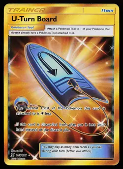 U-Turn Board 255/236 Secret Rare Unified Minds Pokemon Card - Image 1