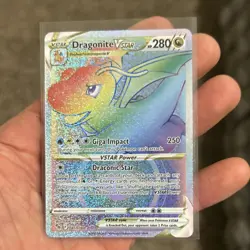 Pokemon TCG Card Lot English Holo Dragonite VSTAR EX V Promo Pokemon GO 2022 - Image 1