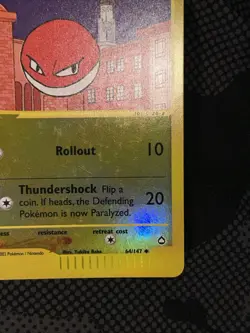 Voltorb 064/147 Aquapolis Reverse Holo Pokemon Card Excellent Condition WOTC Era - Image 5