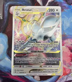 Pokemon Arceus VSTAR Metal Card! 123/172 Arceus Premium Collection - Image 2