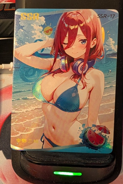 Nakano Miku SSR-17 Femme Fatale Goddess Story Anime Waifu Card - Image 1