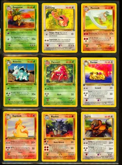 1999 Pokemon 1ST EDITION Jungle Set NEAR COMPLETE Non Holo UNCOMMON COMMON Cards - Image 2