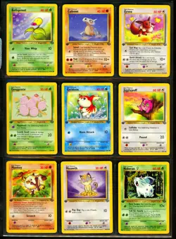 1999 Pokemon 1ST EDITION Jungle Set NEAR COMPLETE Non Holo UNCOMMON COMMON Cards - Image 3