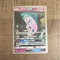 Pokemon Mewtwo GX Holo Psychic Card 78/73 Basic 190HP English TCG - Image 1