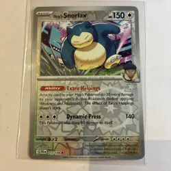 Hop’s Snorlax 117/159 Journey Together Pokemon TCG Reverse Holo Mint Rare - Image 1