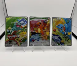 Pokemon First Partner Illustration Rare 30th Anniversary Set Of 3 Cards - Image 1