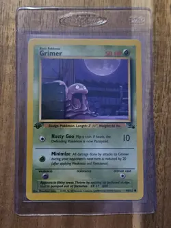 Grimer 1st Edition Excellent + 48/62 Fossil Set Pokemon Vintage Card WOTC 1999 - Image 1