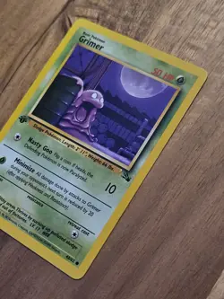 Grimer 1st Edition Excellent + 48/62 Fossil Set Pokemon Vintage Card WOTC 1999 - Image 4