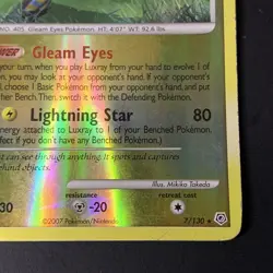 Pokemon Luxray Diamond & Pearl 2007 Reverse Holo Rare 7/130 - Image 5