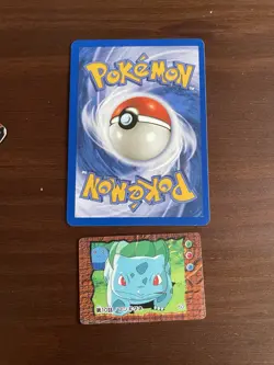 Bulbasaur Pokemon TV Anime Mini Card No. 50 Nintendo Rare Vintage Japanese - LP - Image 3