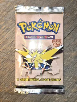 HEAVY 21.08g Pokemon Fossil Unlimited Booster Pack WOTC Factory Sealed With Case - Image 4