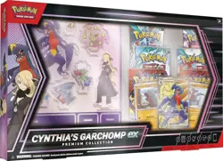 Pokemon TCG: Cynthia’s Garchomp ex Premium Collection - 6 Packs, Stickers, Promo - Image 1