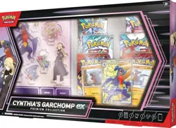 Pokemon TCG: Cynthia’s Garchomp ex Premium Collection - 6 Packs, Stickers, Promo - Image 3