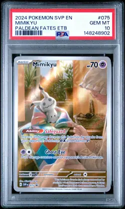 2024 POKEMON SVP EN-SV BLACK STAR PROMO #075 MIMIKYU PSA 10 - Image 1