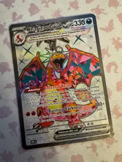 Charizard ex 215/197 Ultra Rare NM Obsidian Flames OBF EN English Pokemon TCG - Image 1