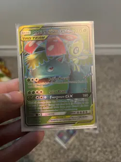 Pokemon TCG 2019 Celebi & Venusaur Tag Team GX Full Art Team Up - Image 3