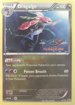Pokemon TCG - Holofoil Dragalge - (Prerelease) Promo XY10 NM PR - Image 1