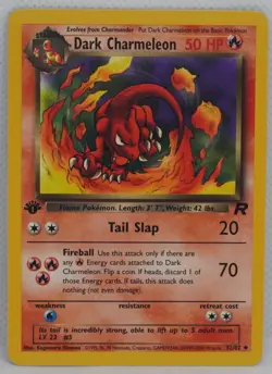 Dark Charmeleon 32/82 1st Edition Team Rocket Regular Pokemon TCG - Image 1