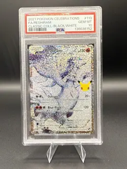 PSA 10 RESHIRAM 113 CELEBRATIONS CLASSIC COLLECTION POKEMON GEM MINT BM - Image 1