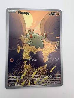 Pokemon Phanpy 205/191 Surging Sparks Illustration Rare Full Art Holo NM - Image 2