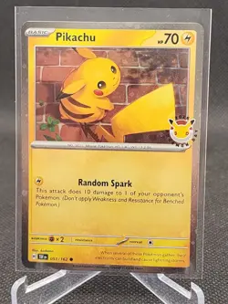 Pikachu Pokemon Day 2026 051/162 30th Anniversary Stamped Promo Holo Pokemon TCG - Image 1