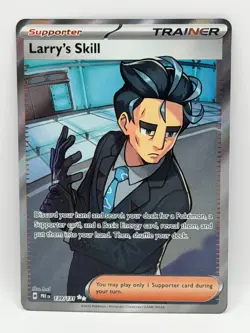 Larry's Skill 139/131 Prismatic Evolutions NM Ultra Rare Holo Pokemon TCG - Image 1