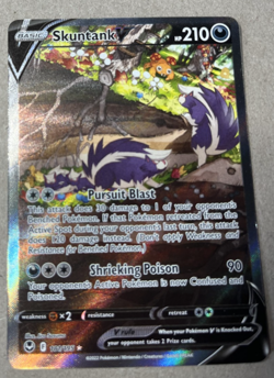 Skunk Tank V 181/195 Alt Art Silver Tempest- Pokemon TCG - Free Shipping - Image 1