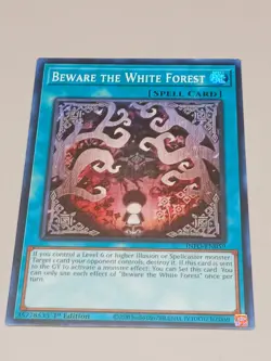 1st ed Beware the White Forest super rare INFO-EN059 Yugioh - Image 2