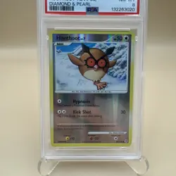 2007 Pokemon Diamond & Pearl Hoothoot Reverse Holo 85/130 PSA 8 - Image 3