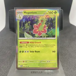 Pokemon - Meganium 10/132 Mega Evolutions Holo Rare 2025 NM - Image 1